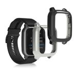 Laptop, Telefoane si Tablete/Wearables si gadgeturi/Gadgeturi/Accesorii SMART - Husa Kwmobile pentru Garmin Venu Sq 2 Music/Venu Sq 2, Negru/Gri, Silicon, 60372.04 - Infinity.ro