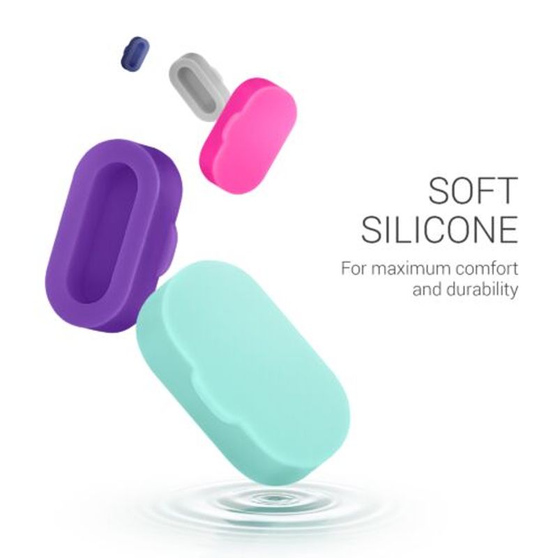 Laptop, Telefoane si Tablete/Wearables si gadgeturi/Gadgeturi/Accesorii SMART - Set 10 Dopuri de praf pentru Garmin Venu/Forerunner/Vivomove, Kwmobile, Multicolor, Silicon, 58454.32 - Infinity.ro