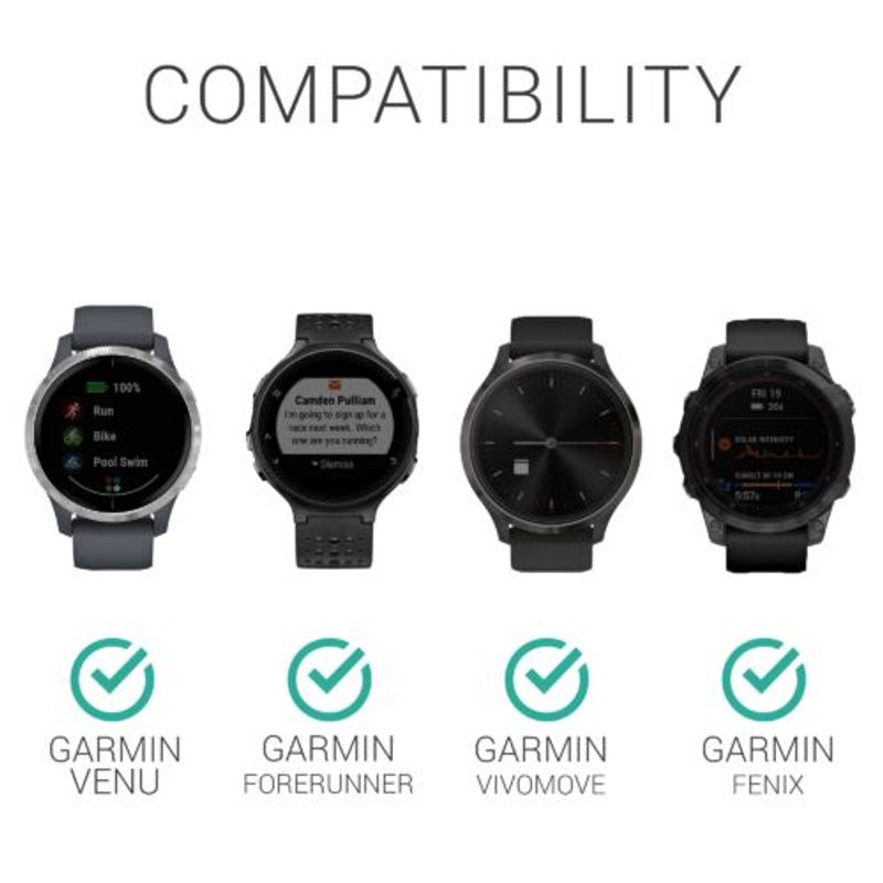 Laptop, Telefoane si Tablete/Wearables si gadgeturi/Gadgeturi/Accesorii SMART - Set 10 Dopuri de praf pentru Garmin Venu/Forerunner/Vivomove, Kwmobile, Multicolor, Silicon, 58454.32 - Infinity.ro