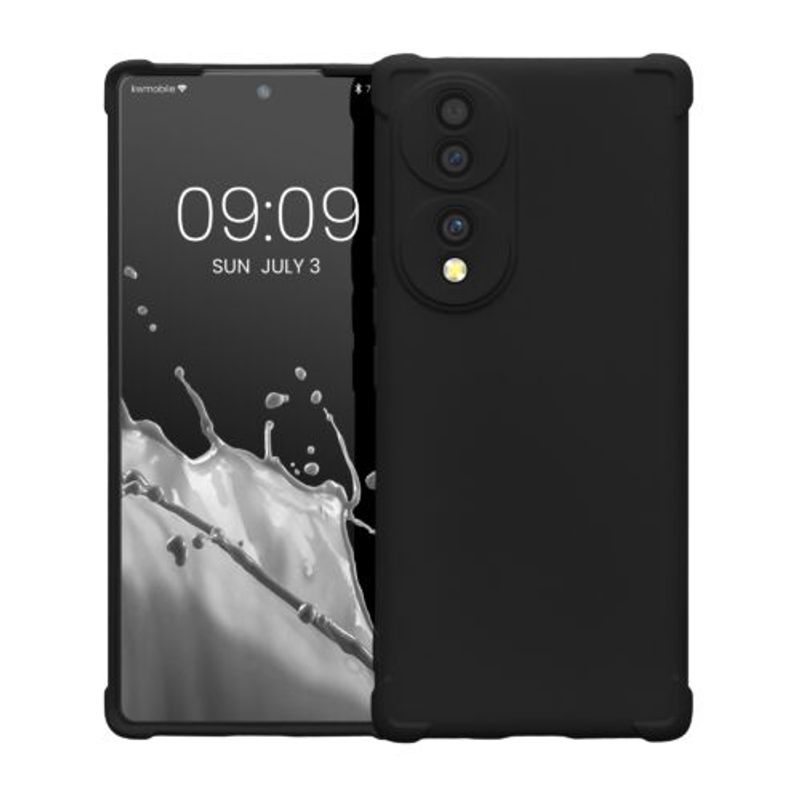 Laptop, Telefoane si Tablete - Telefoane mobile si accesorii - Accesorii Telefoane - Huse telefoane - Husa kwmobile pentru Honor 70, Silicon, Negru, 59904.47 - Infinity.ro