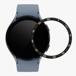 Laptop, Telefoane si Tablete/Wearables si gadgeturi/Gadgeturi/Accesorii SMART - Rama cadran kwmobile pentru Samsung Galaxy Watch 5 (44mm), Aluminiu, Negru/Gri, 60203.01 - Infinity.ro