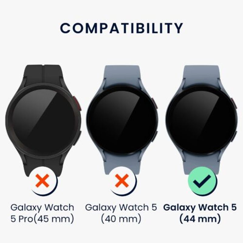 Laptop, Telefoane si Tablete/Wearables si gadgeturi/Gadgeturi/Accesorii SMART - Rama cadran kwmobile pentru Samsung Galaxy Watch 5 (44mm), Aluminiu, Negru/Gri, 60203.01 - Infinity.ro