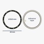 Laptop, Telefoane si Tablete/Wearables si gadgeturi/Gadgeturi/Accesorii SMART - Rama cadran kwmobile pentru Samsung Galaxy Watch 5 (44mm), Aluminiu, Negru/Gri, 60203.01 - Infinity.ro