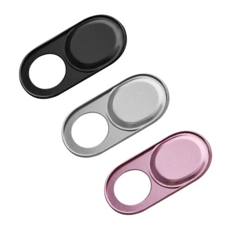 Laptop, Telefoane si Tablete - Laptopuri si accesorii - Piese laptop - Folii protectie si autocolante laptop - Set 3 Protectii pentru camera web de la laptop, Kwmobile, Multicolor, Aluminiu, 58115.01 - Infinity.ro