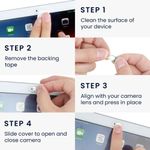 Laptop, Telefoane si Tablete - Laptopuri si accesorii - Piese laptop - Folii protectie si autocolante laptop - Set 3 Protectii pentru camera web de la laptop, Kwmobile, Multicolor, Aluminiu, 58115.01 - Infinity.ro