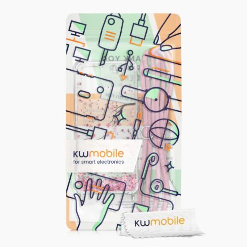 Laptop, Telefoane si Tablete - Telefoane mobile si accesorii - Accesorii Telefoane - Huse telefoane - Bumper kwmobile pentru OPPO A76, Silicon, Transparent/Roz, 60042.01 - Infinity.ro