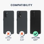 Laptop, Telefoane si Tablete - Telefoane mobile si accesorii - Accesorii Telefoane - Huse telefoane - Bumper kwmobile pentru OPPO A76, Silicon, Transparent/Roz, 60042.01 - Infinity.ro