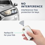 Auto si Moto - Electronice auto - Accesorii electronice auto - Husa Cheie Auto pentru Hyundai 3 Butoane, Kwmobile, Alb/Auriu, Silicon, 56000.02 - Infinity.ro