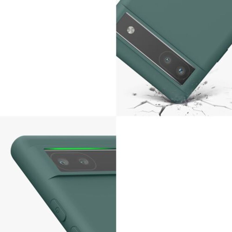 Laptop, Telefoane si Tablete - Telefoane mobile si accesorii - Accesorii Telefoane - Huse telefoane - Husa Kwmobile pentru Google Pixel 6a, Silicon, Verde, 57799.171 - Infinity.ro