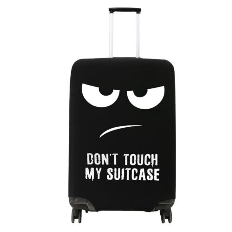 Sport si Outdoor - Camping - Accesorii camping si drumetii - Husa pentru troler marime XL, Kwmobile, Negru/Alb, Lycra, 45230.4.01 - Infinity.ro