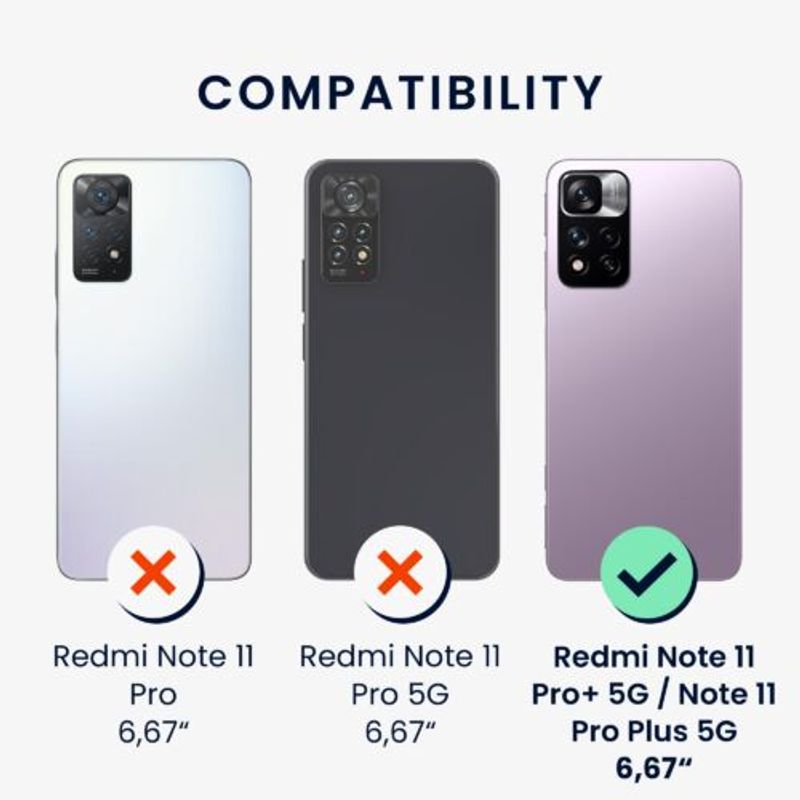 Laptop, Telefoane si Tablete - Telefoane mobile si accesorii - Accesorii Telefoane - Huse telefoane - Husa Kwmobile pentru Xiaomi Redmi Note 11 Pro Plus 5G, Silicon, Negru, 58097.47 - Infinity.ro