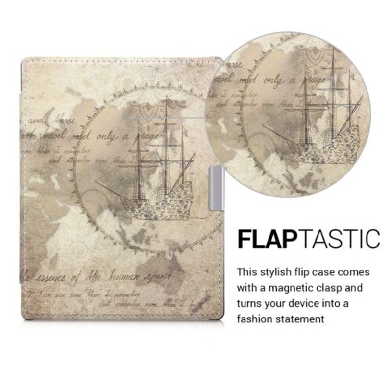 Laptop, Telefoane si Tablete - Tablete si accesorii tablete - Accesorii Tablete - Huse tablete - Husa pentru Kobo Aura Edition 1, Piele ecologica, Maro, 31484.26 - Infinity.ro