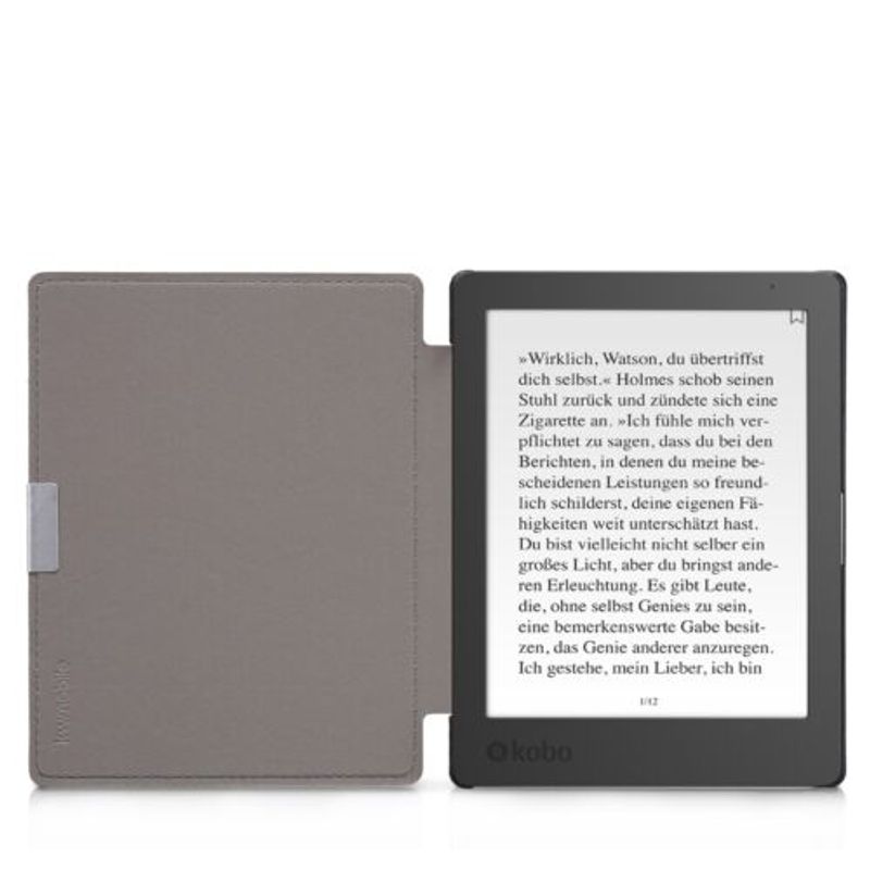 Laptop, Telefoane si Tablete - Tablete si accesorii tablete - Accesorii Tablete - Huse tablete - Husa pentru Kobo Aura Edition 1, Piele ecologica, Maro, 31484.26 - Infinity.ro