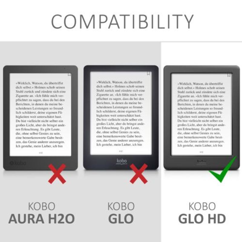 Laptop, Telefoane si Tablete - Tablete si accesorii tablete - Accesorii Tablete - Huse tablete - Husa pentru Kobo Glo HD/Touch 2.0, Piele ecologica, Multicolor, 34348.01 - Infinity.ro