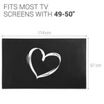 TV, Audio-Video si Foto - Accesorii TV si audio - Accesorii TV - Husa de praf pentru televizor 49-50 inch, Kwmobile, Negru/Alb, Textil, 52798.03 - Infinity.ro