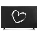 TV, Audio-Video si Foto - Accesorii TV si audio - Accesorii TV - Husa de praf pentru televizor 49-50 inch, Kwmobile, Negru/Alb, Textil, 52798.03 - Infinity.ro