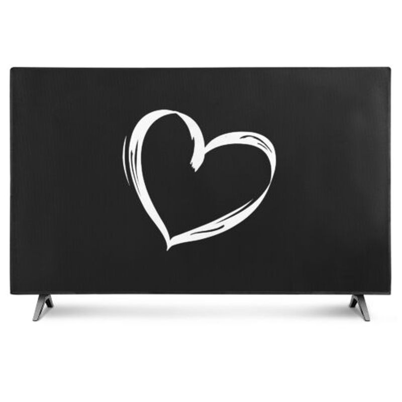 TV, Audio-Video si Foto - Accesorii TV si audio - Accesorii TV - Husa de praf pentru televizor 49-50 inch, Kwmobile, Negru/Alb, Textil, 52798.03 - Infinity.ro