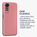 Laptop, Telefoane si Tablete - Telefoane mobile si accesorii - Accesorii Telefoane - Huse telefoane - Husa Kwmobile pentru Xiaomi Redmi Note 11/Redmi Note 11s, Silicon, Rose Gold, 58651.31 - Infinity.ro
