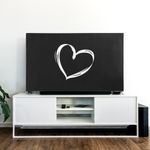 TV, Audio-Video si Foto - Accesorii TV si audio - Accesorii TV - Husa de praf pentru televizor 49-50 inch, Kwmobile, Negru/Alb, Textil, 52798.03 - Infinity.ro