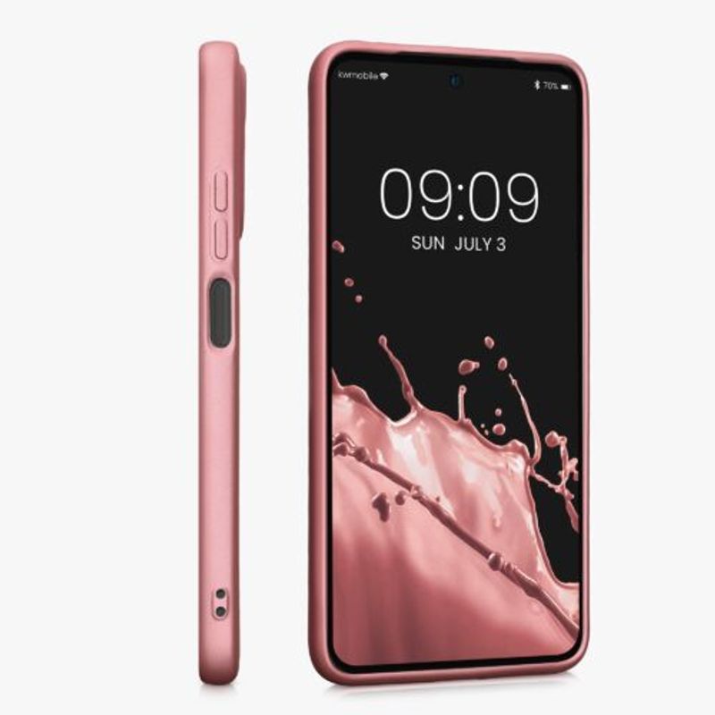 Laptop, Telefoane si Tablete - Telefoane mobile si accesorii - Accesorii Telefoane - Huse telefoane - Husa Kwmobile pentru Xiaomi Redmi Note 11/Redmi Note 11s, Silicon, Rose Gold, 58651.31 - Infinity.ro