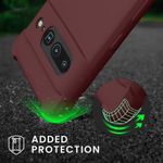 Laptop, Telefoane si Tablete - Telefoane mobile si accesorii - Accesorii Telefoane - Huse telefoane - Bumper kwmobile pentru Google Pixel 7 Pro, Silicon, Visiniu, 59967.187 - Infinity.ro