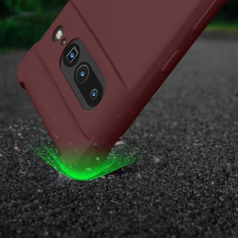 Laptop, Telefoane si Tablete - Telefoane mobile si accesorii - Accesorii Telefoane - Huse telefoane - Bumper kwmobile pentru Google Pixel 7 Pro, Silicon, Visiniu, 59967.187 - Infinity.ro