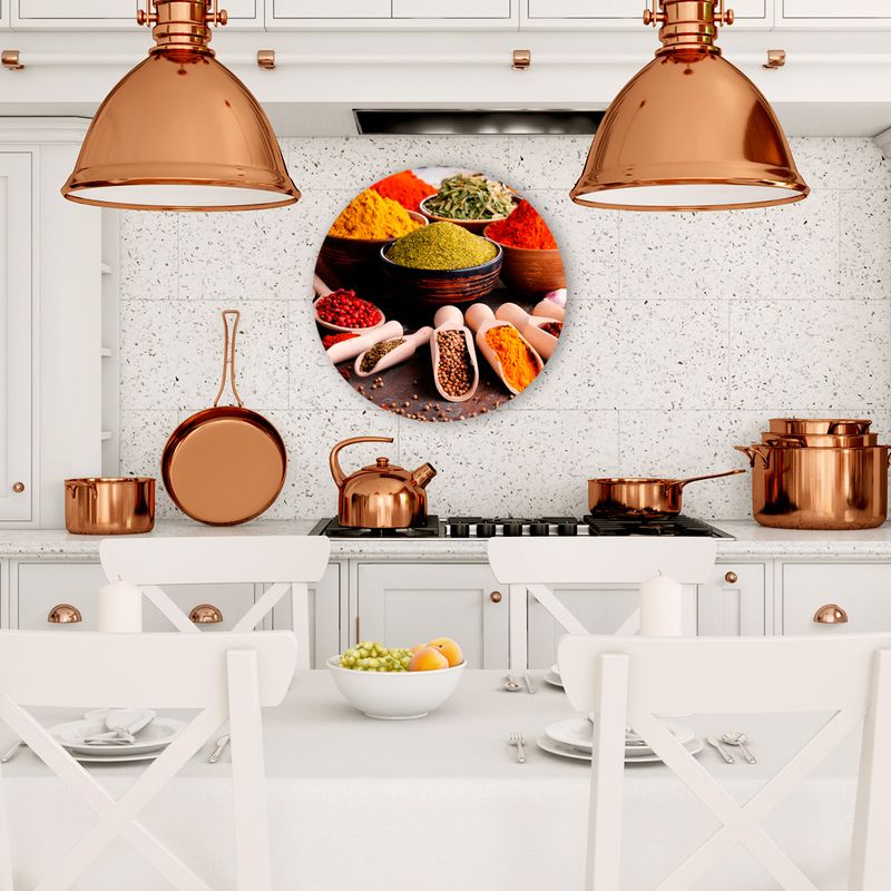 Casa si Gradina - Decoratiuni - Tablouri - Tablouri rasina epoxidica - Spicy World - rotunde diametru 50 cm - Infinity.ro