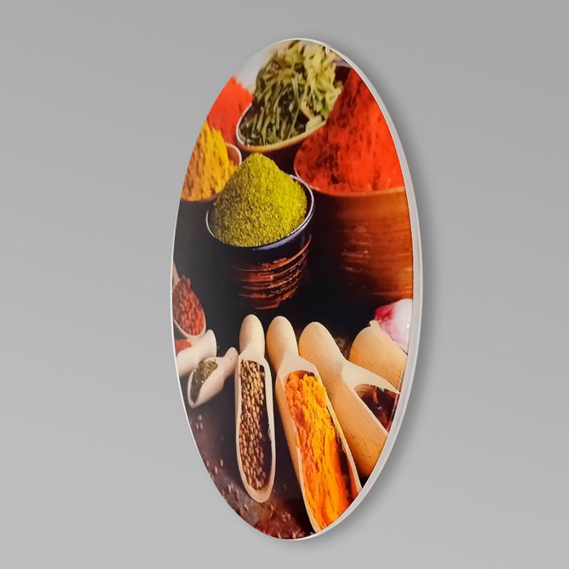 Casa si Gradina - Decoratiuni - Tablouri - Tablouri rasina epoxidica - Spicy World - rotunde diametru 50 cm - Infinity.ro