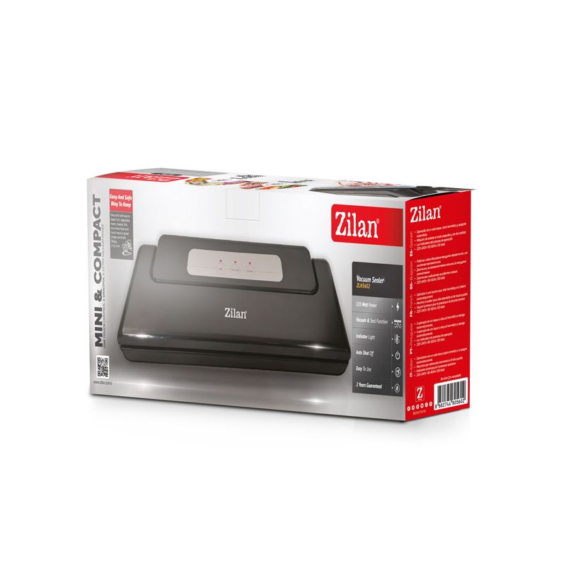 Electronice si Electrocasnice - Electrocasnice bucatarie - Mixere, tocatoare & roboti de bucatarie - Aparate de vidat - Aparat de vidat Zilan ZLN5602 Negru, functie de sigilat, indicator LED, oprire automata - Infinity.ro