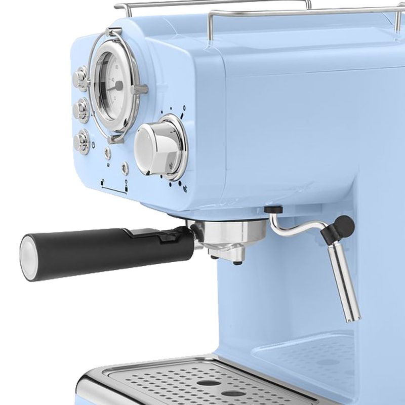 Electronice si Electrocasnice - Electrocasnice bucatarie - Preparare bauturi - Espressoare - Espressor manual Zilan ZLN2861 Albastru,15 Bar, 1.25 l, 1100W, Design Retro - Infinity.ro