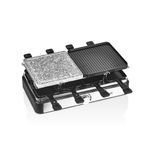 Electronice si Electrocasnice - Electrocasnice bucatarie - Aparate de gatit & desert - Gratare electrice - Gratar electric cu raclette Zilan ZLN8863, placa de piatra si placa de aluminiu, putere 1400 W, Gri - Infinity.ro