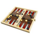 Sport si Outdoor - Alte sporturi - Sah si table - Joc 3 in 1: Sah, table, dame! 39.5x19.5cm, 7Toys - Infinity.ro