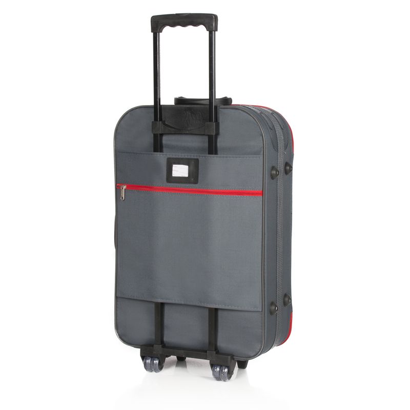 Sport si Outdoor - Articole de voiaj - Trolere - Troler Master Deco, Gri/Rosu 69 cm - Infinity.ro