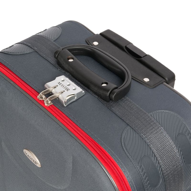 Sport si Outdoor - Articole de voiaj - Trolere - Troler Master Deco, Gri/Rosu 69 cm - Infinity.ro