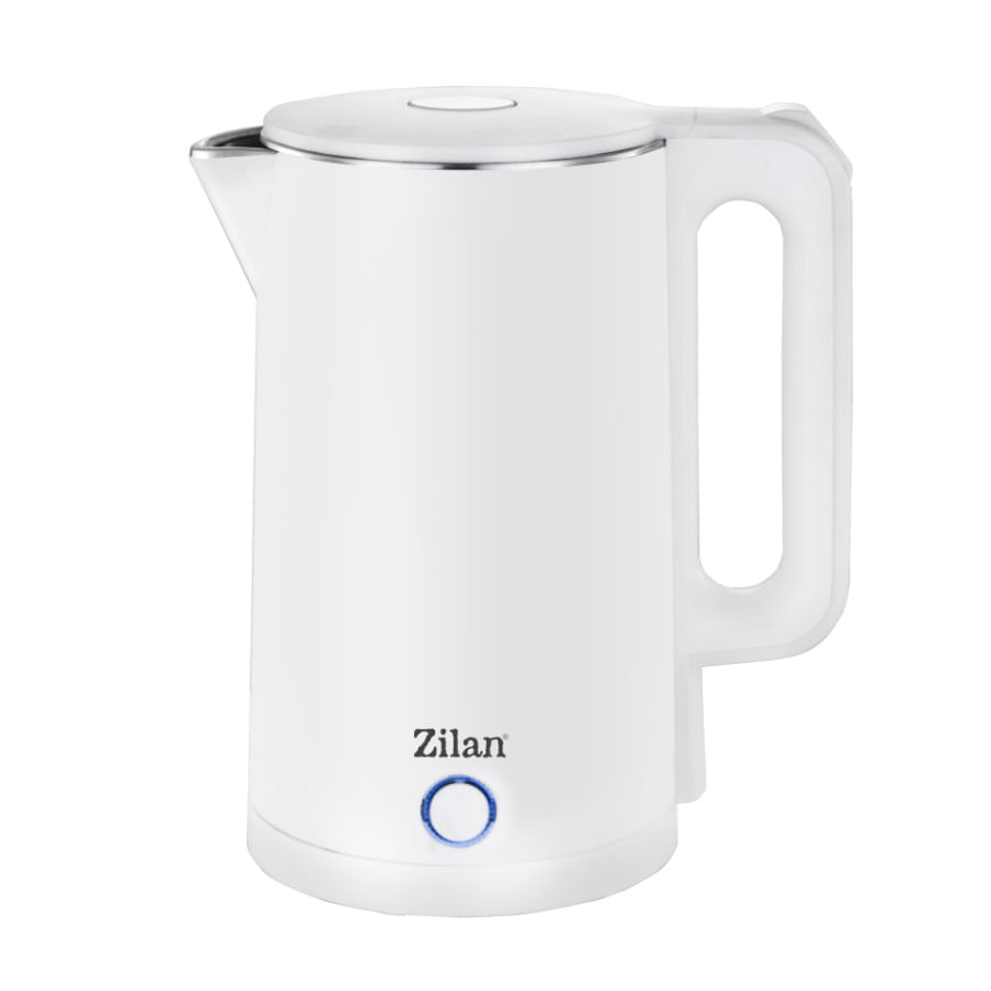 Fierbator electric Zilan ZLN1147 Alb, 1500 W, 1.7L, Indicator luminos, oprire automata si manuala