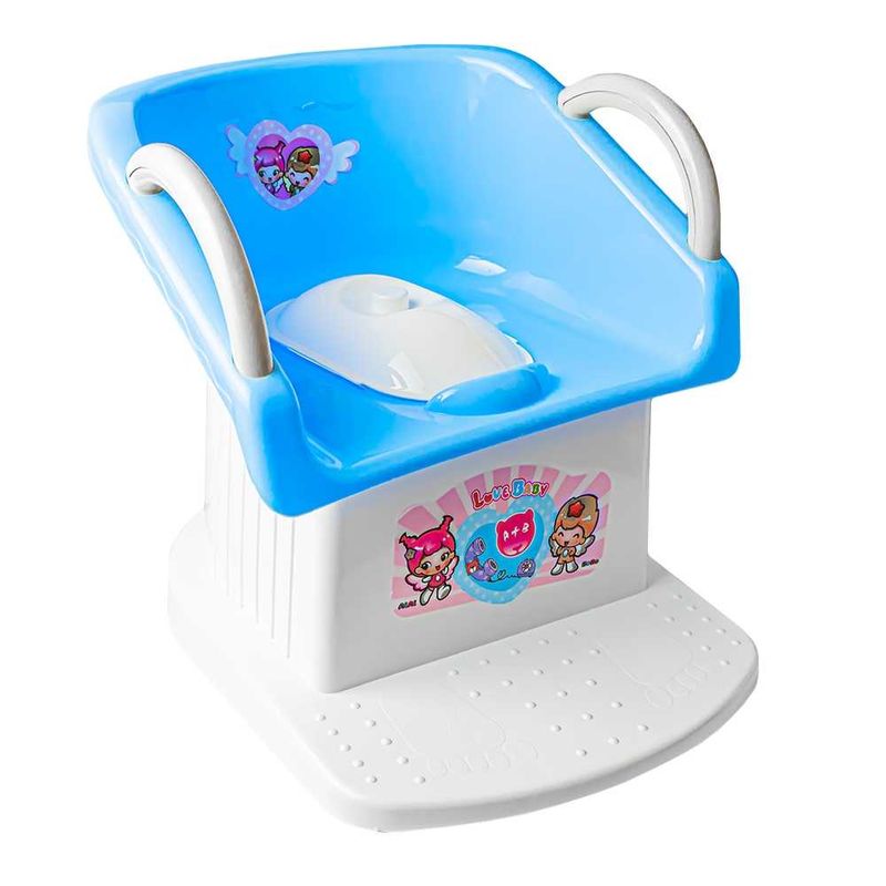 Jucarii, Copii si Bebe - Carucioare si articole de transport - Premergatoare - Olita pentru copii, tip scaunel,albastru, 7Toys - Infinity.ro