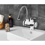 Casa si Gradina - Sanitare - Lavoar baie si accesorii - Baterii sanitare - Robinet electric Z-Inox ZLN5480 Alb, incalzire instanta, putere 3000W, inox - Infinity.ro