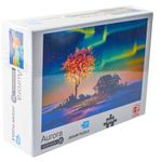 Jucarii, Copii si Bebe - Jucarii si jocuri - Jocuri si puzzle - Puzzle - Puzzle carton mini, Aurora Boreala, 1000 piese, 7Toys - Infinity.ro