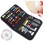 Casa si Gradina - Decoratiuni - DIY - Articole mercerie - Set 129 piese pentru croitorie in husa eleganta, un cadou perfect pentru pasionatii de croitorie - Infinity.ro