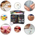 Casa si Gradina - Decoratiuni - DIY - Articole mercerie - Set 129 piese pentru croitorie in husa eleganta, un cadou perfect pentru pasionatii de croitorie - Infinity.ro