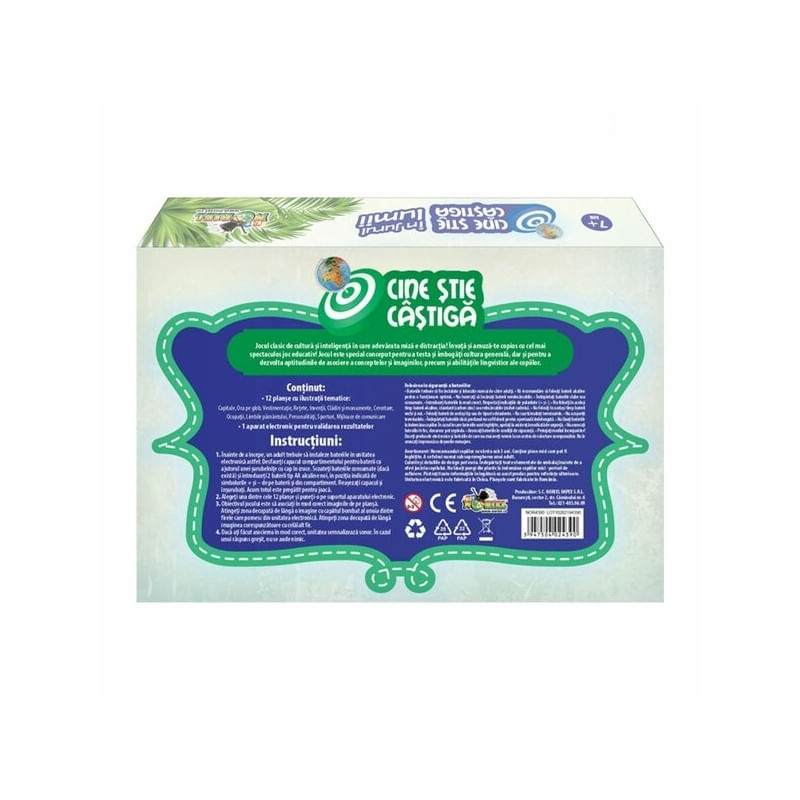 Jucarii, Copii si Bebe - Jucarii si jocuri - Jocuri si puzzle - Jocuri de societate - Cine stie castiga - In jurul lumii, 7Toys - Infinity.ro