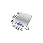 Electronice si Electrocasnice - Electrocasnice bucatarie - Mixere, tocatoare & roboti de bucatarie - Cantare de bucatarie - Cantar alimentar digital Zilan ZLN2984 Gri, capacitate 5000g, inchidere automata - Infinity.ro