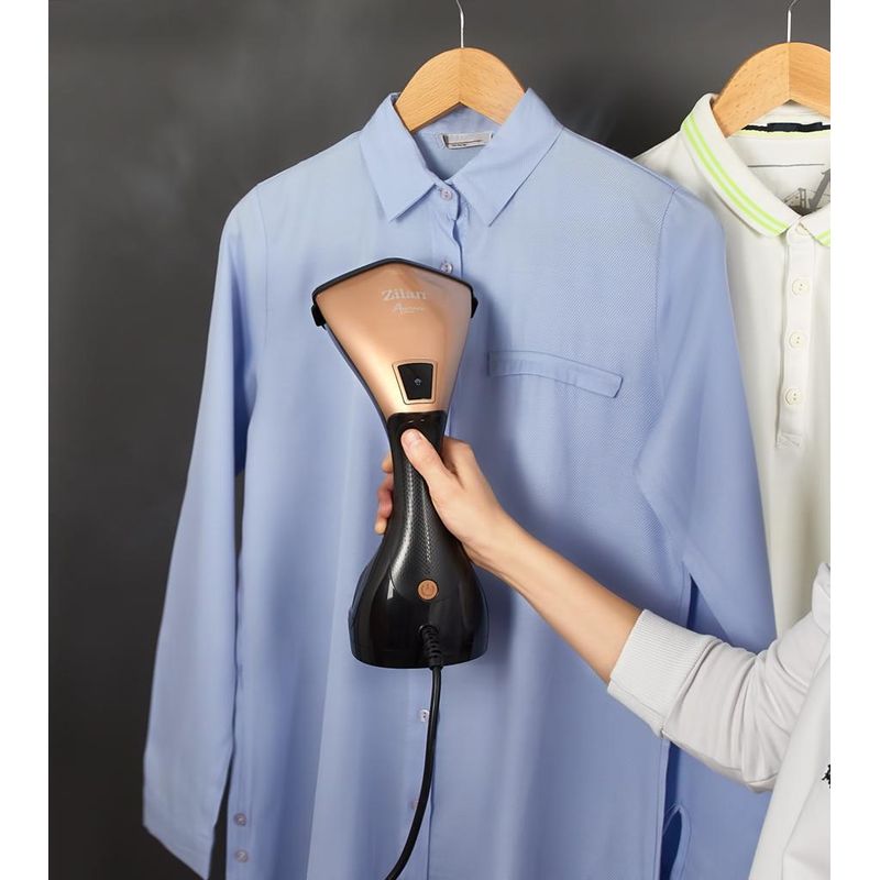 Electronice si Electrocasnice - Ingrijirea tesaturilor - Aparate de calcat cu aburi - Fier de calcat vertical cu aburi Zilan ZLN4254 AURUM, 1500W, 20g/min, 230 ml, ecran LED multi functional - Infinity.ro