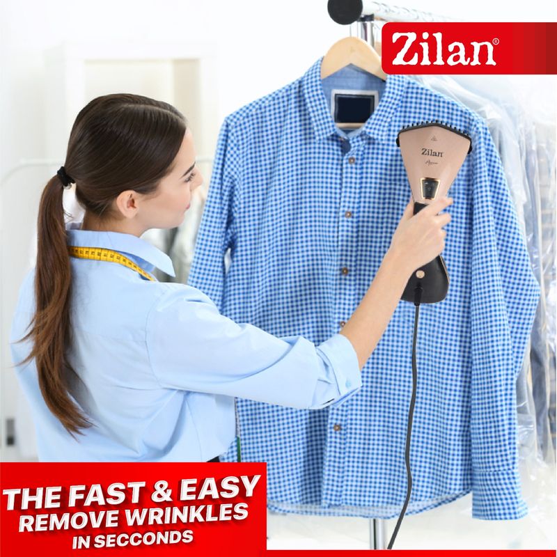 Electronice si Electrocasnice - Ingrijirea tesaturilor - Aparate de calcat cu aburi - Fier de calcat vertical cu aburi Zilan ZLN4254 AURUM, 1500W, 20g/min, 230 ml, ecran LED multi functional - Infinity.ro