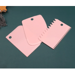 Casa si Gradina - Bucatarie si vesela - Ustensile bucatarie - Pensule, spatule si teluri bucatarie - Set 3 Spatule pentru Ornare cu Crema sau Frisca Torturi si Prajituri Roz - Infinity.ro