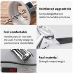 Casa si Gradina - Bucatarie si vesela - Accesorii bar - Tirbusoane si dopuri - Tirbuson  Profesional pentru Sticle de Vin  Imbuteliate  din Otel cu Manere  Anti-alunecare 2 in 1 - 21,5 cm G Glixicom® - Infinity.ro