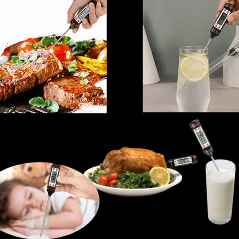 Casa si Gradina - Bucatarie si vesela - Ustensile bucatarie - Termometre bucatarie - Termometru Digital Alimentar cu Sonda 4 Functii 24 cm - Infinity.ro