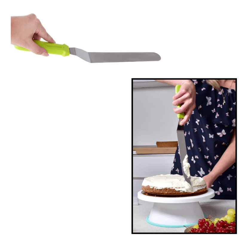Casa si Gradina - Bucatarie si vesela - Ustensile bucatarie - Pensule, spatule si teluri bucatarie - Paleta  pentru Ornare Tort si Prajituri din Inox 36 cm G Glixicom® - Infinity.ro