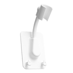 Casa si Gradina - Sanitare - Suporturi si accesorii baie - Suporturi baie - Suport Reglabil pentru Capat Dus cu 2 Agatatori Burete aplicabil cu Banda Dublu Adeziva Inclusa Alb G Glixicom® - Infinity.ro