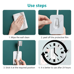 Casa si Gradina - Sanitare - Suporturi si accesorii baie - Suporturi baie - Suport Reglabil pentru Capat Dus cu 2 Agatatori Burete aplicabil cu Banda Dublu Adeziva Inclusa Alb G Glixicom® - Infinity.ro